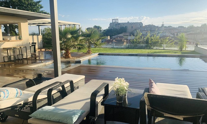 Montbazin House | Panoramic view of the village
