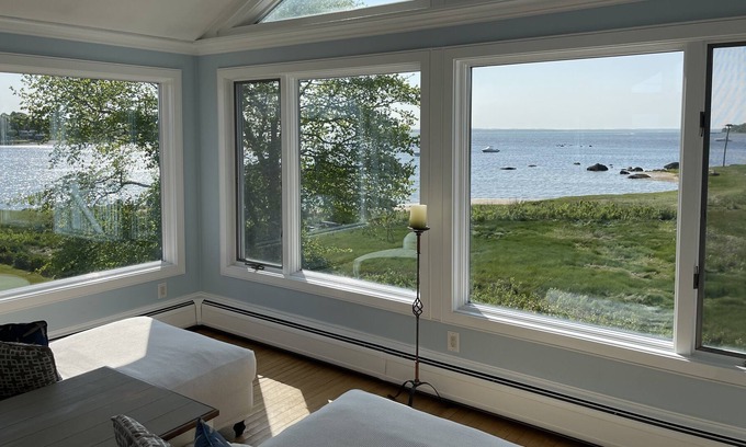 Marion House | Panoramic views of the ocean, large deck with direct access to the water