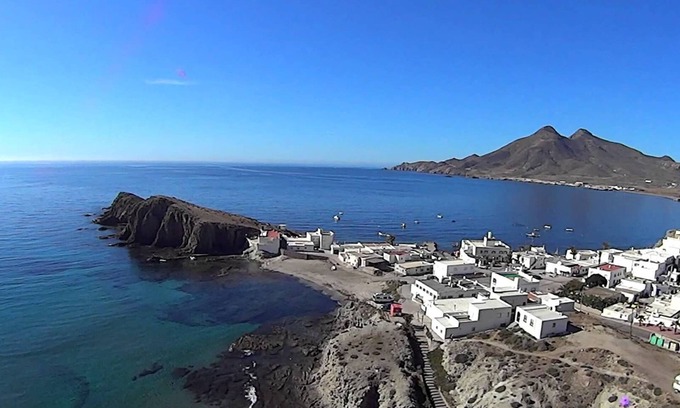 La Isleta del Moro Condo | Paraiso Escondido, 1 line at the Isleta del Moro. Natural Park Cabo de Gata.