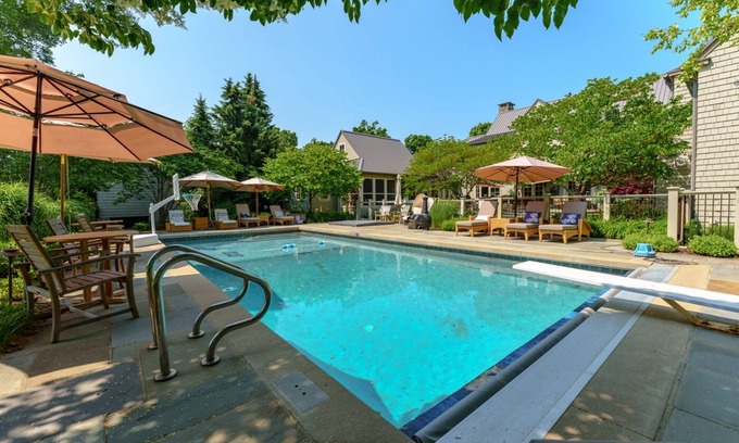 Saugatuck House | Paradise Found - Luxury Vacation - pool, lake access, putting green, basketball court, game room