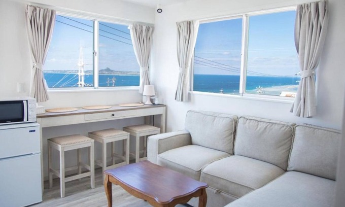 Motobu Hotel | Park Side Mori301 Quadruple Room Sea View/Kunigamigun Okinawa