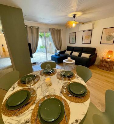 Saint Jean Station District Villa | Patio - 2min gare - Local velos motos - clim