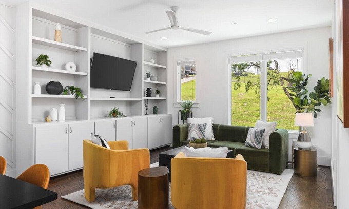 Edgehill House | Patio, FirePit, Garage - Walk to Belmont, 12 South, Restaurants & More