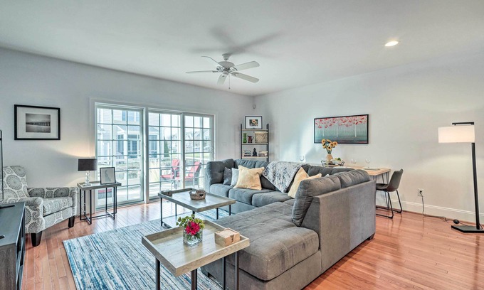 Rehoboth Beach House | Patio & Pool Access: Rehoboth Beach Retreat