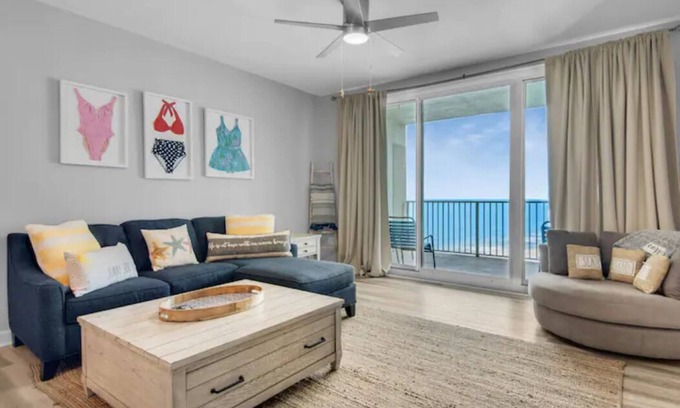 Panama City Beach Condo | PCB Updated Beachfront Condo- Next to Pineapple Willy's