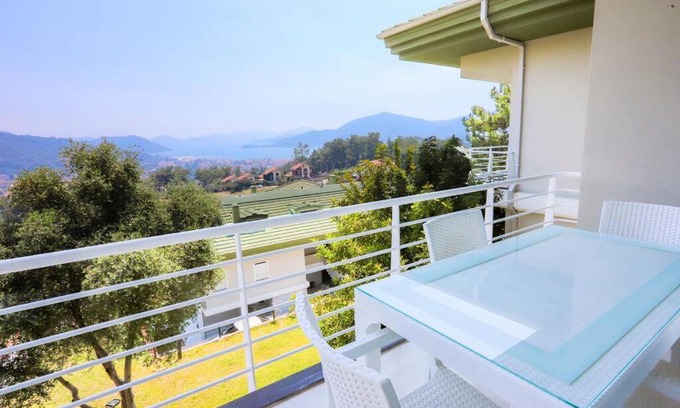 Gocek Apartment | Peaceful Duplex with Splendid View & Shared Pool in Gocek