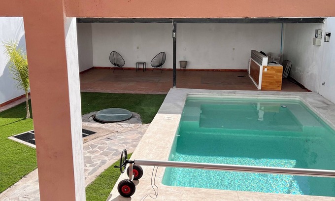 San Isidro Mazatepec House | Peaceful Getaway with Heated Pool and Private Studio Near GDL with WiFi, AC