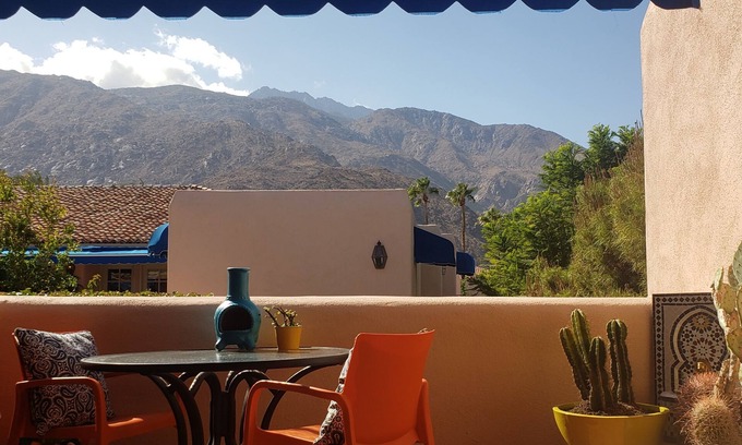 Downtown Palm Springs Condo | Peaceful Moroccan Retreat Steps from Downtown