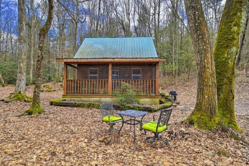 Butler Apartment | Peaceful Mountain City Cabin with Porch and Fire Pit