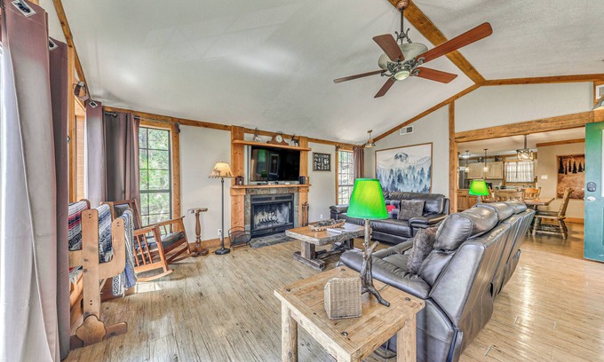 Ruidoso Cabin | Peaceful Ruidoso Cabin: Hot Tub, Mountain Views!