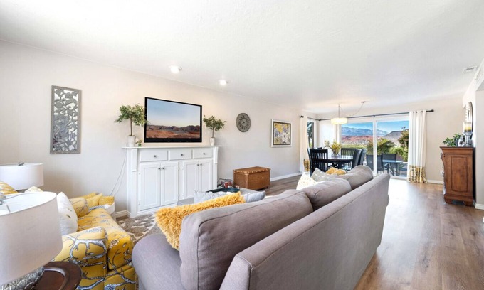 St. George Condo | Peaceful Sports Village Retreat | Beautiful Mountain Views, Pools & Patio