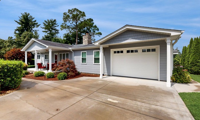 Dandridge House | Peaceful waterfront home w/free attraction tickets, Private Dock, grill, patio