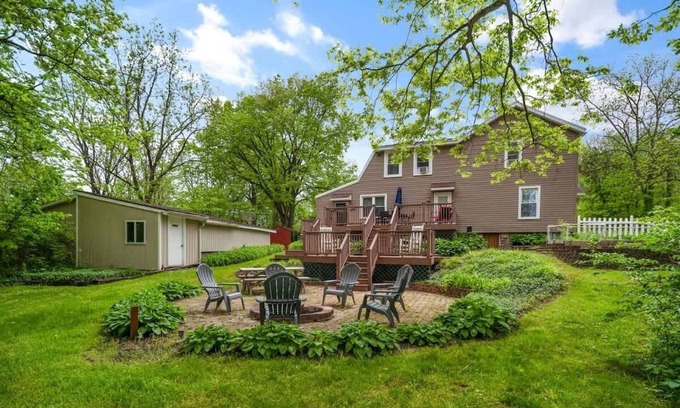 Ithaca House | Peaceful well-appointed home at Treman Park