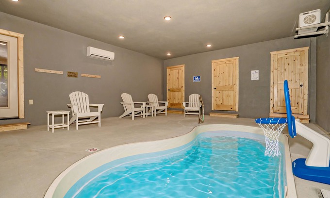 Sevierville Cabin | Peaks for Itself: Indoor Pool, Game Room, Hot Tub, Top Amenities, close to Attractions!