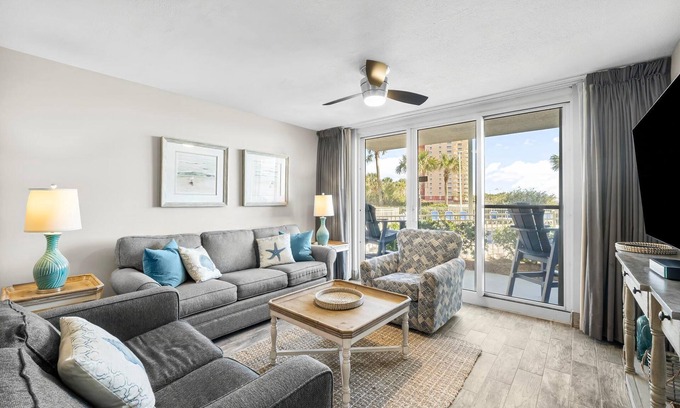 Destin Condo | Pelican Beach 113 - Beachfront, 1st Floor, Gulf Front Pools, Hot Tub, Free Golf