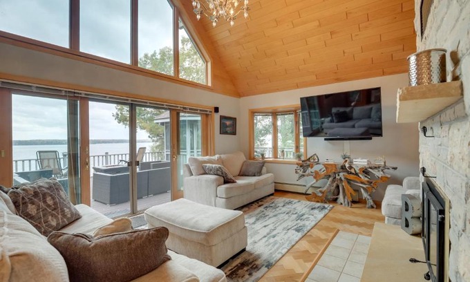 Pelican Lake House | Pelican Lake House with Boat Dock and Sauna!