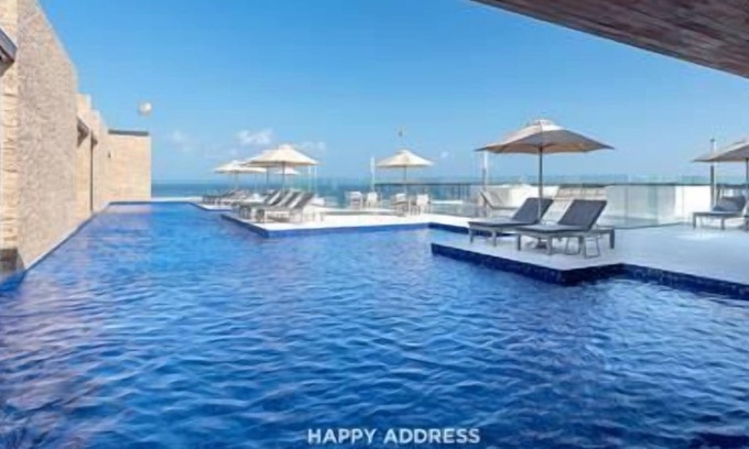 Downtown Apartment | Penthouse 1BR, direct pool access, Bathtub by Happy Address.