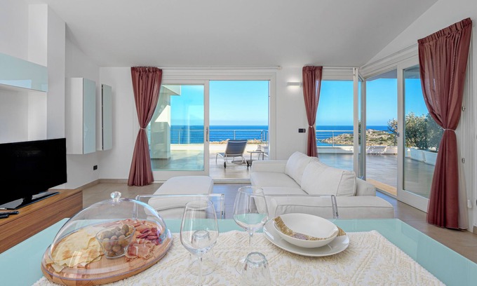 Golfo Aranci Apartment | Penthouse Apartment 12A in Villa Marconi with Sea View & Panoramic Sun Terrace