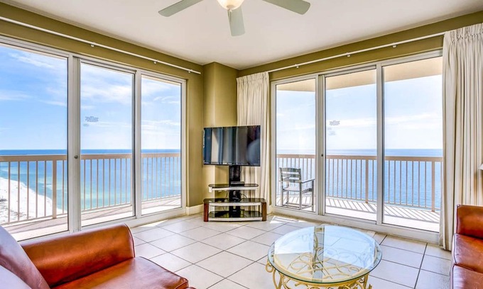 Panama City Beach Condo | Penthouse Corner unit 3Br/3Ba, Wraparound Balcony, Views Forever!