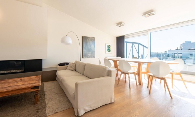 Ostend City Centre Apartment | Penthouse in Belgium with Marina Views