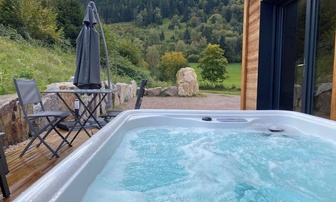 Rochesson Ski Chalet | Perce-Neige : 2p, cosy chalet, private spa, mountain view