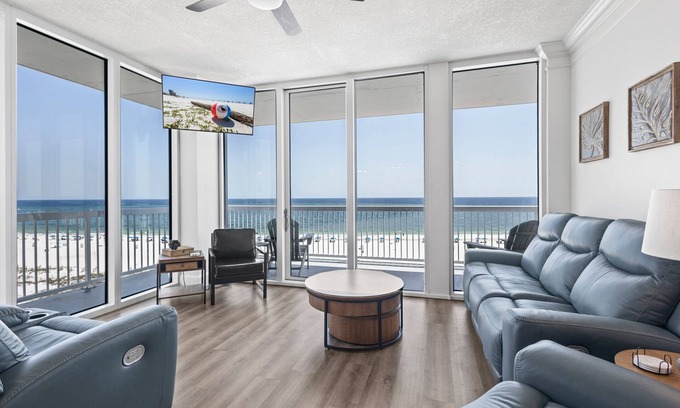 Orange Beach Condo | Perdido Dunes 5E- East Corner Unit, Outdoor Pool, Beachfront