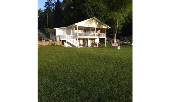 Lake James House | Perfect for Families! Lake James Home, Huge Lakeside Yard, Private Dock, & More!