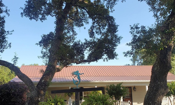 Magnolia Bluffs House | Perfect getaway home for the holidays! You can even bring the furkids