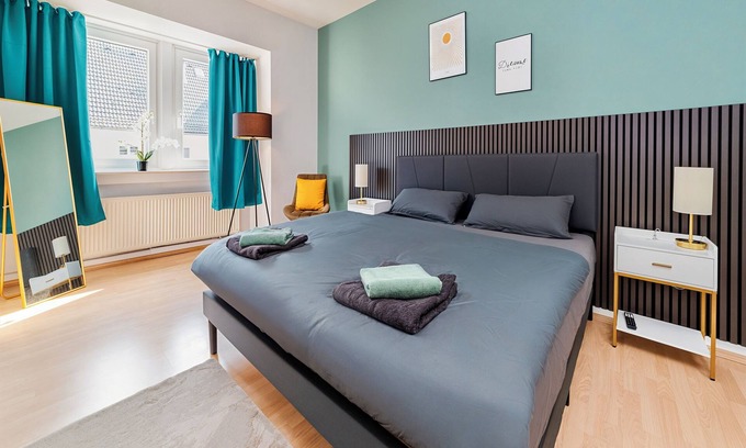 Frohnhausen Apartment | ☆Perfekt für 4 Personen! 2 Bedrooms with Netflix | Balkon | Küche | Washmachine