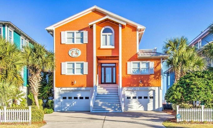 North Carolina Coast House | Perma Grin at Kure Beach, Ocean front, private pool and hot tub