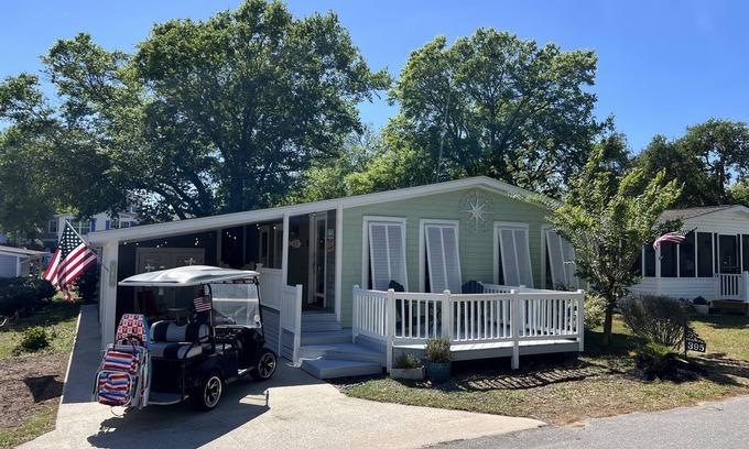 Garden City House | Pet friendly! Across from the Pools! Includes a golf cart!