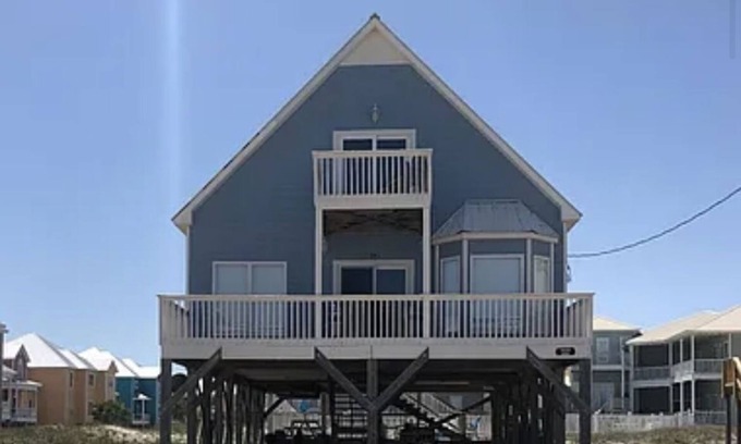 Fort Morgan House | Pet friendly beach home, 100 steps from private beach access, private pool