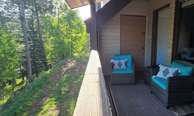 Angel Fire Condo | Pet Friendly Condo, Sleeps 4, Scenic Views, Walking Distance to Lifts, Bike Park