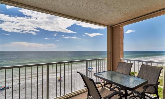 Indian Shores Condo | Pet Friendly, Direct Gulf Front Condo with MILLION DOLLAR PANORAMIC Views! ~.