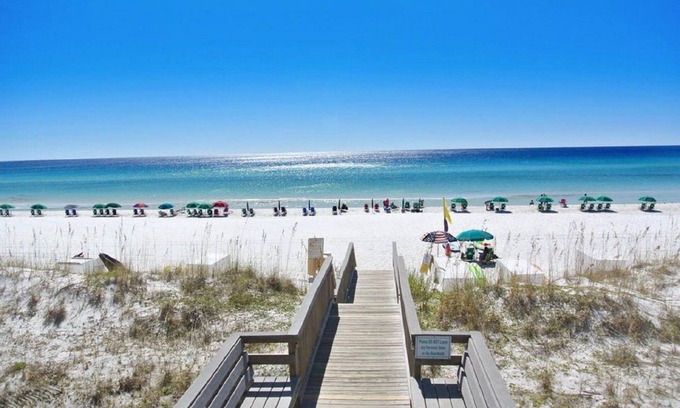 Miramar Beach Condo | Pet Friendly Gulf View Condo-Short Walk 2 Beach