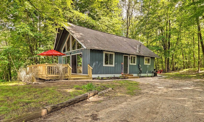 Canadian Lakes Cabin | Pet-Friendly Stanwood Sanctuary w/Fire Pit!