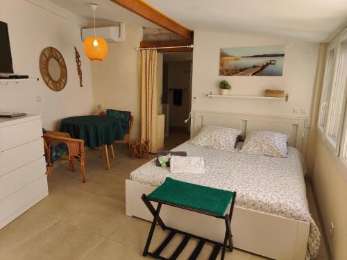 Saint-Mandrier-sur-Mer Apartment | Petite étoile de Mer - Studio hyper équipé à 150m d'une plage de sable fin grande terrasse presqu'île de charme