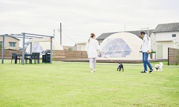 Katakai RV Rental | Pets allowed 7m dome tent B Accommodation pla/Sanbu District Chiba