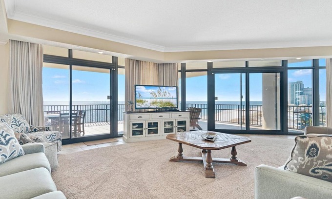Orange Beach Condo | Phoenix West, 8th Floor. Parking level! Lazy River/Water Slide