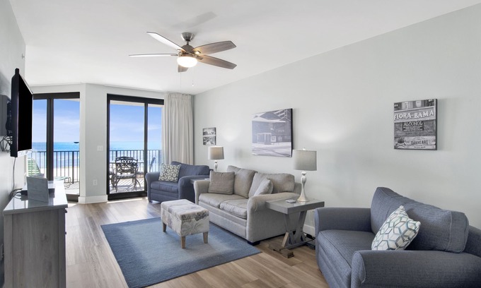 Orange Beach East Condo | Phoenix X #308 - Prime Location with Plenty of Space; Overlooks the Gulf!