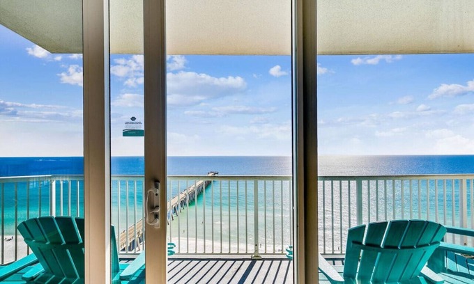 Navarre Beach Apartment | Pier Serenity: Newly Renovated! Sleeps 8! Heated Pool and Hot Tub!
