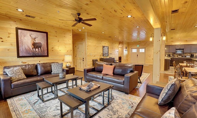 Pigeon Forge Cabin | Pigeon Forge - Creekfront Lodge - 12 Bedrooms - Sleeps 48
