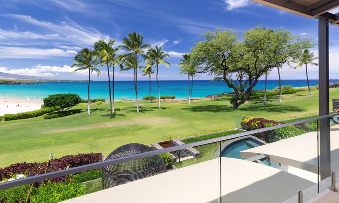 Kamuela Condo | ❤️PiH❤️ Hapuna Surfside ★ Beachfront ★ Steps From Ocean ★ B26