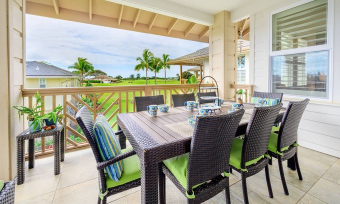 Poipu Condo | Pili Mai Family Condo 10B, 4 Bedrooms, 3.5 bath, AC Lanai Dining w/Sunsets!