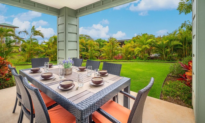Poipu Condo | Pili Mai Family Condo 12D, Central AC, 3 Bedroom 3 Bath, Lanai Dining for 8