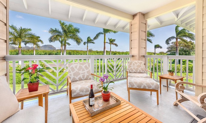 Poipu Condo | Pili Mai Family Condo 14L, 4 bedroom, 3.5 bath, Central AC, Spacious Lanai