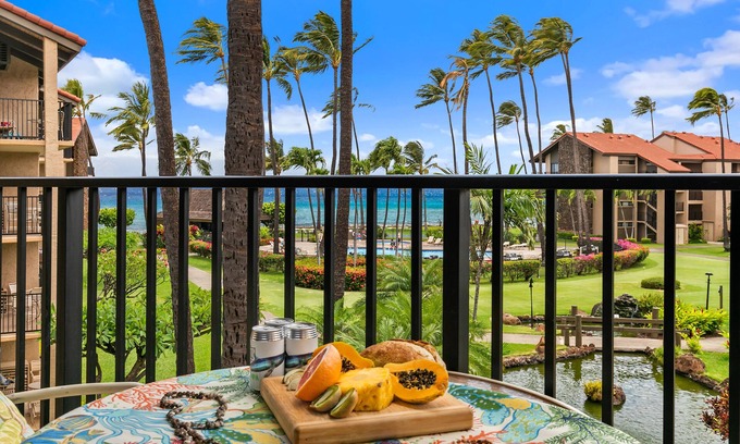 Honokowai Condo | PK D304 Remodeled Kaanapali Condo Ocean Views Pool AC
