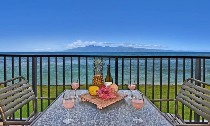 Honokowai Condo | PK F208 Kaanapali BeachFront Condo w Ocean Views Pools