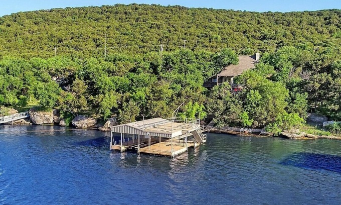 Graford House | PK Lake Front Home with Gorgeous Views and Private Boat Dock