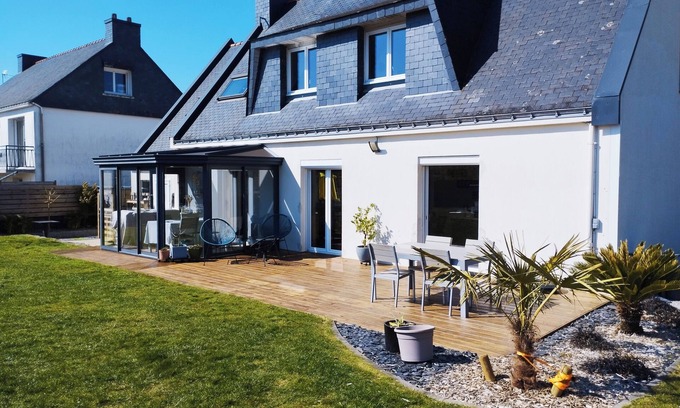Sene House | Pleasant family home Gulf of Morbihan near coastal road